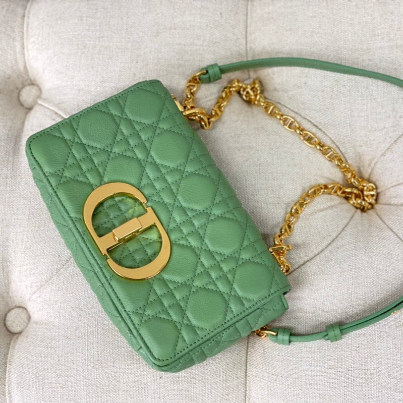 SMALL CARO BAG 20 LIGHT GREEN CALFSKIN mysite