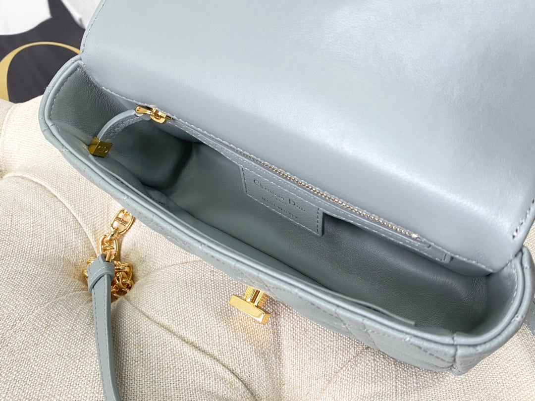 SMALL CARO BAG 20 STONE GRAY CALFSKIN mysite