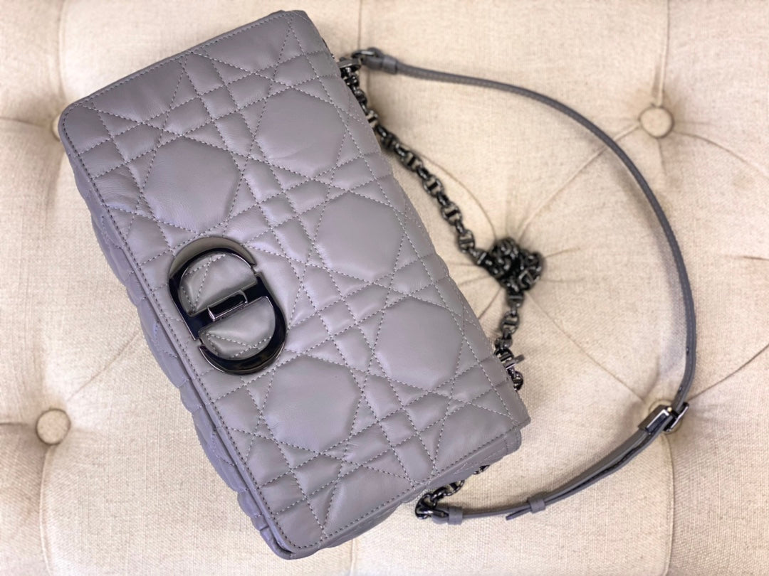 LARGE CARO BAG 28 OPALINE PURPLE CALFSKIN BLACK HARDWARE mysite