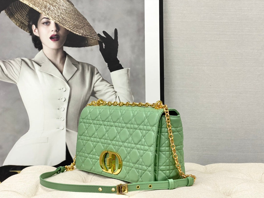 LARGE CARO BAG 28 LIGHT GREEN CALFSKIN mysite