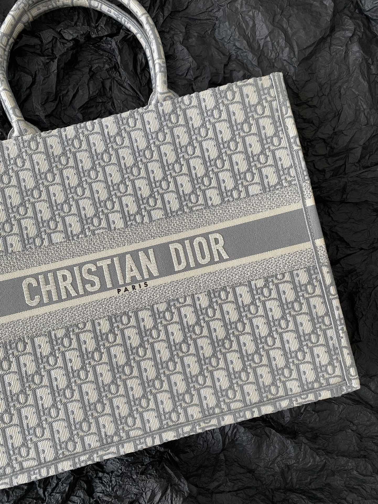 Large CD Book Tote 42cm Grey mysite