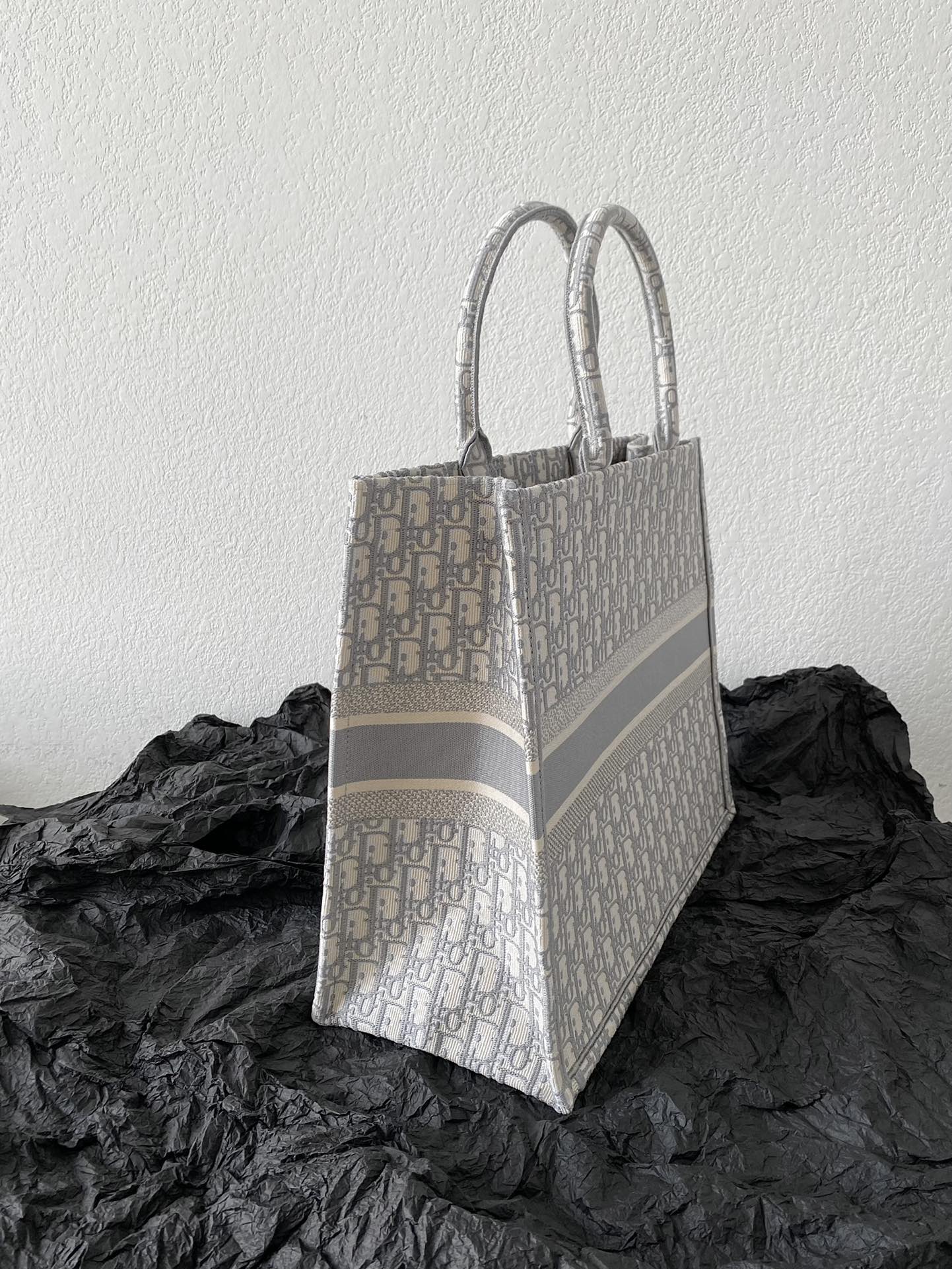 Large CD Book Tote 42cm Grey mysite