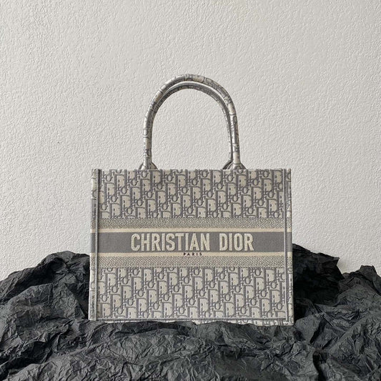 Medium CD Book Tote 36cm Grey mysite