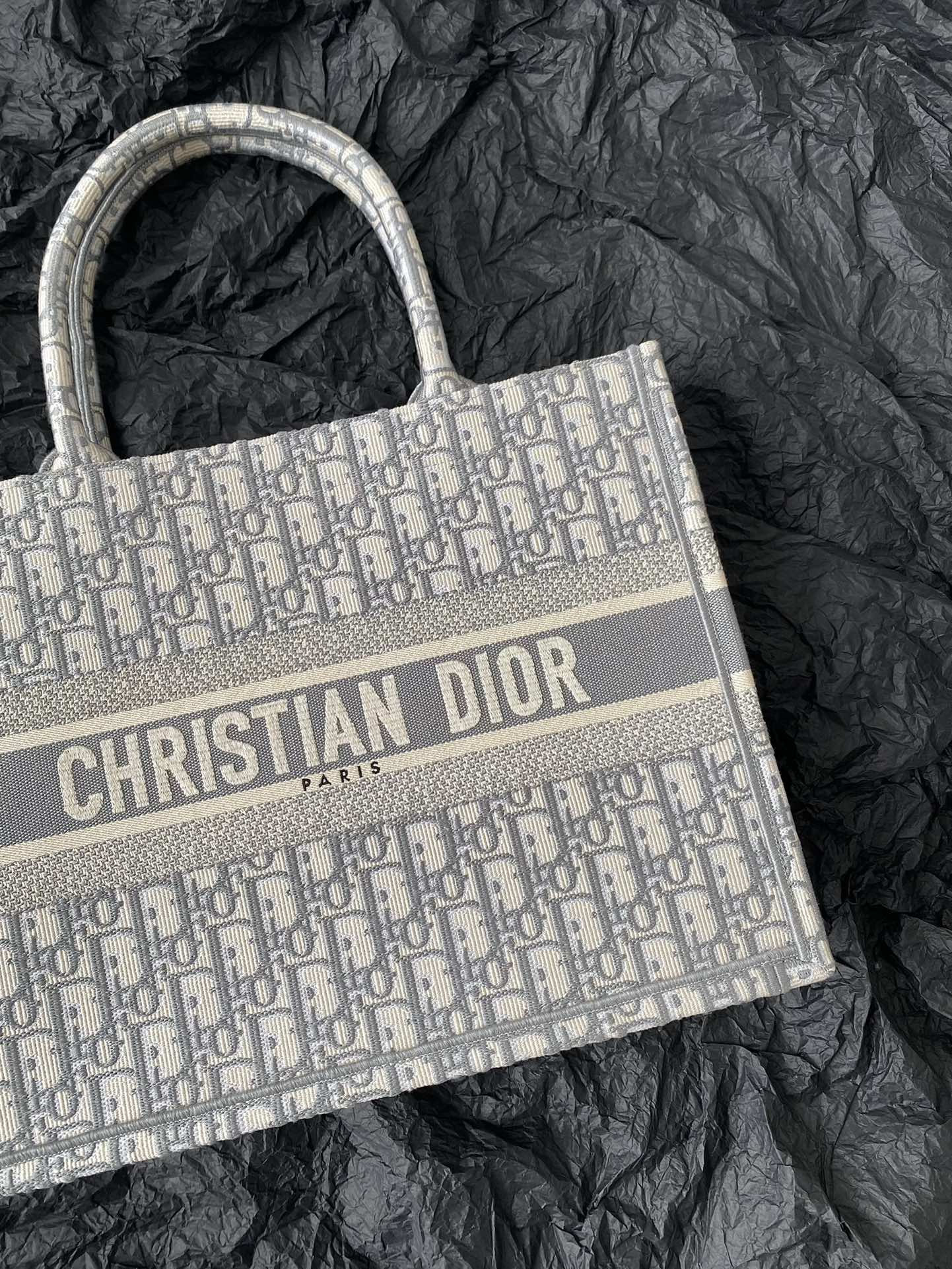 Medium CD Book Tote 36cm Grey mysite