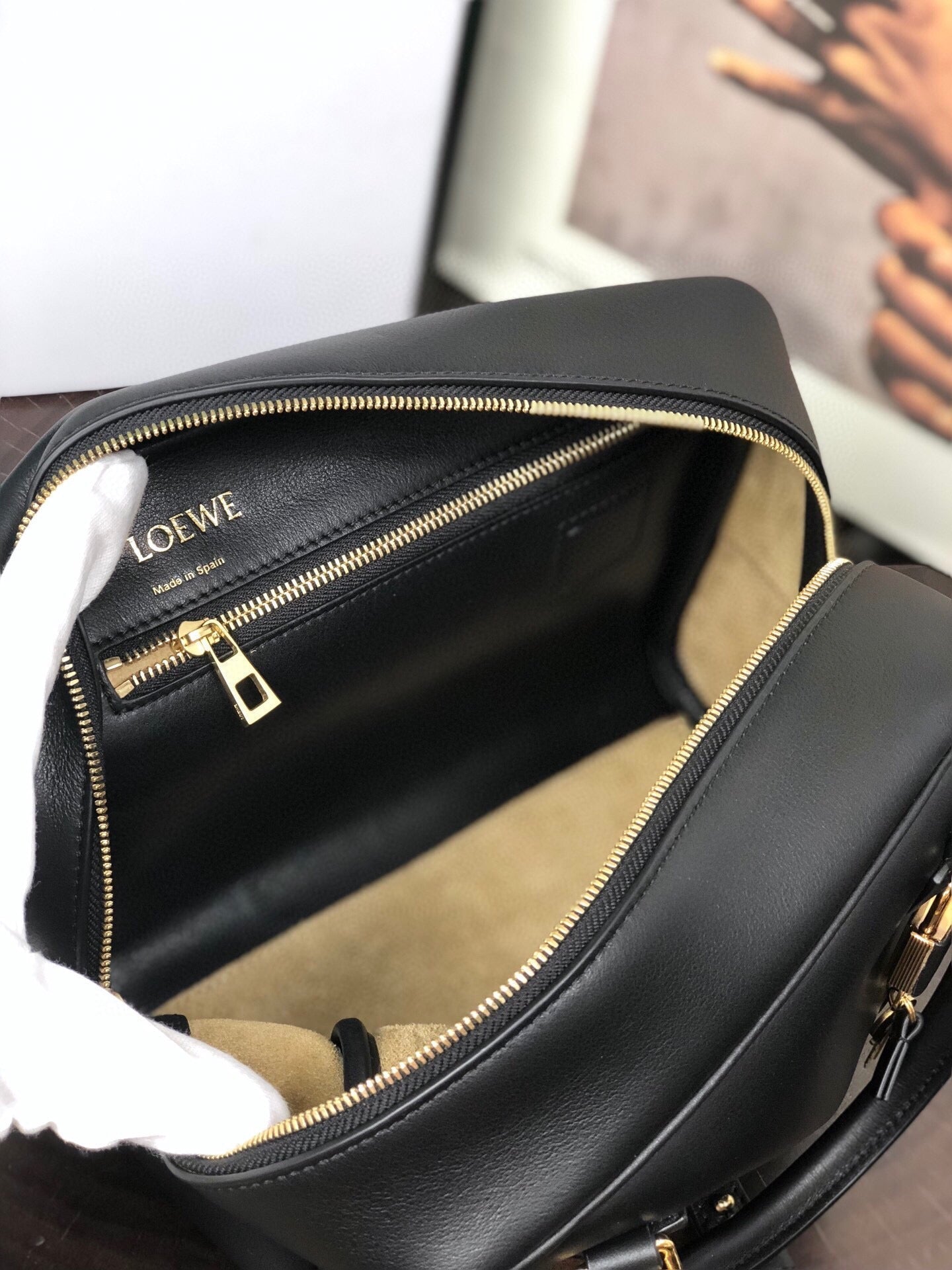 LOE AMAZONA 19 BAG IN BLACK NAPPA CALFSKIN mysite