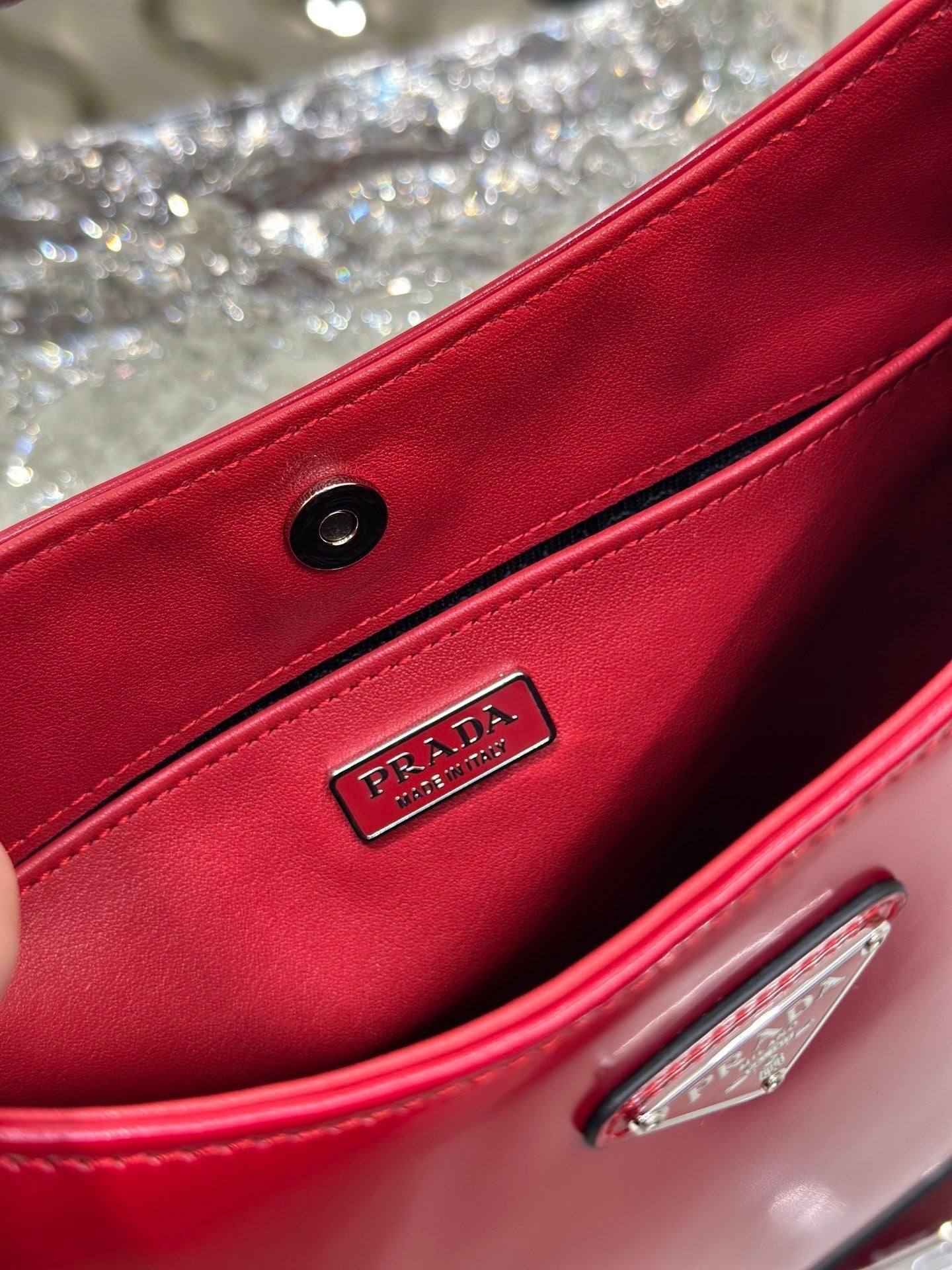 CLEO 27 DARK RED BRUSHED LEATHER SHOULDER BAG mysite