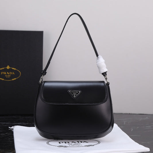 PRA 23 BAG IN BLACK CALFSKIN SILVER HARDWARE mysite
