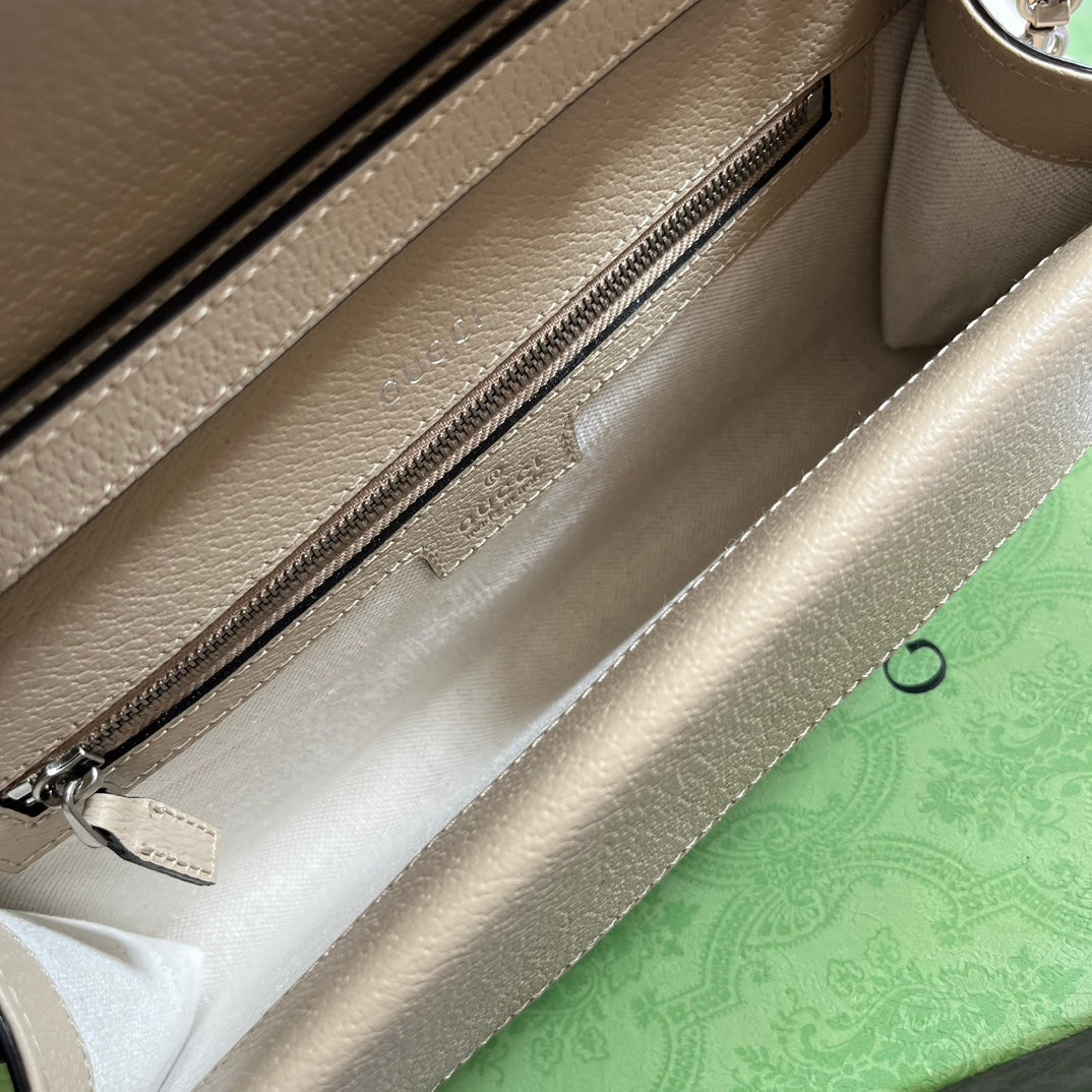 DIONYSUS GG 25 SMALL RECTANGULAR BAG IN BEIGE CANVAS mysite