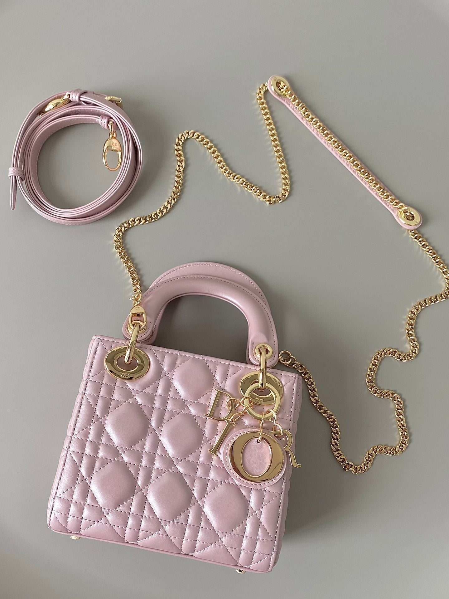 MINI LADY 17 MY ABC POWDER PINK LAMBSKIN mysite