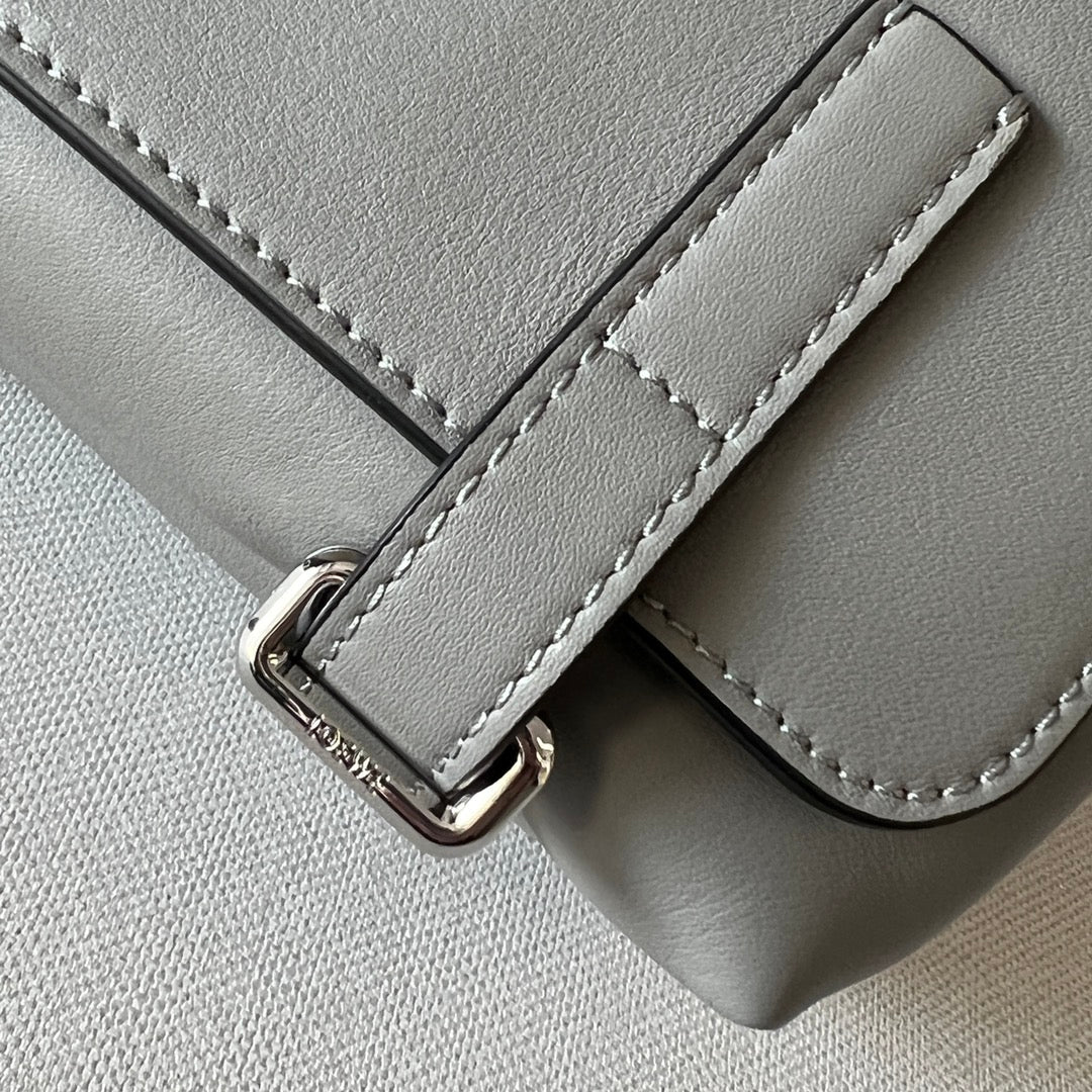 Loewe XS Military Messenger Bag 24.5 Light Grey Cowhide mysite