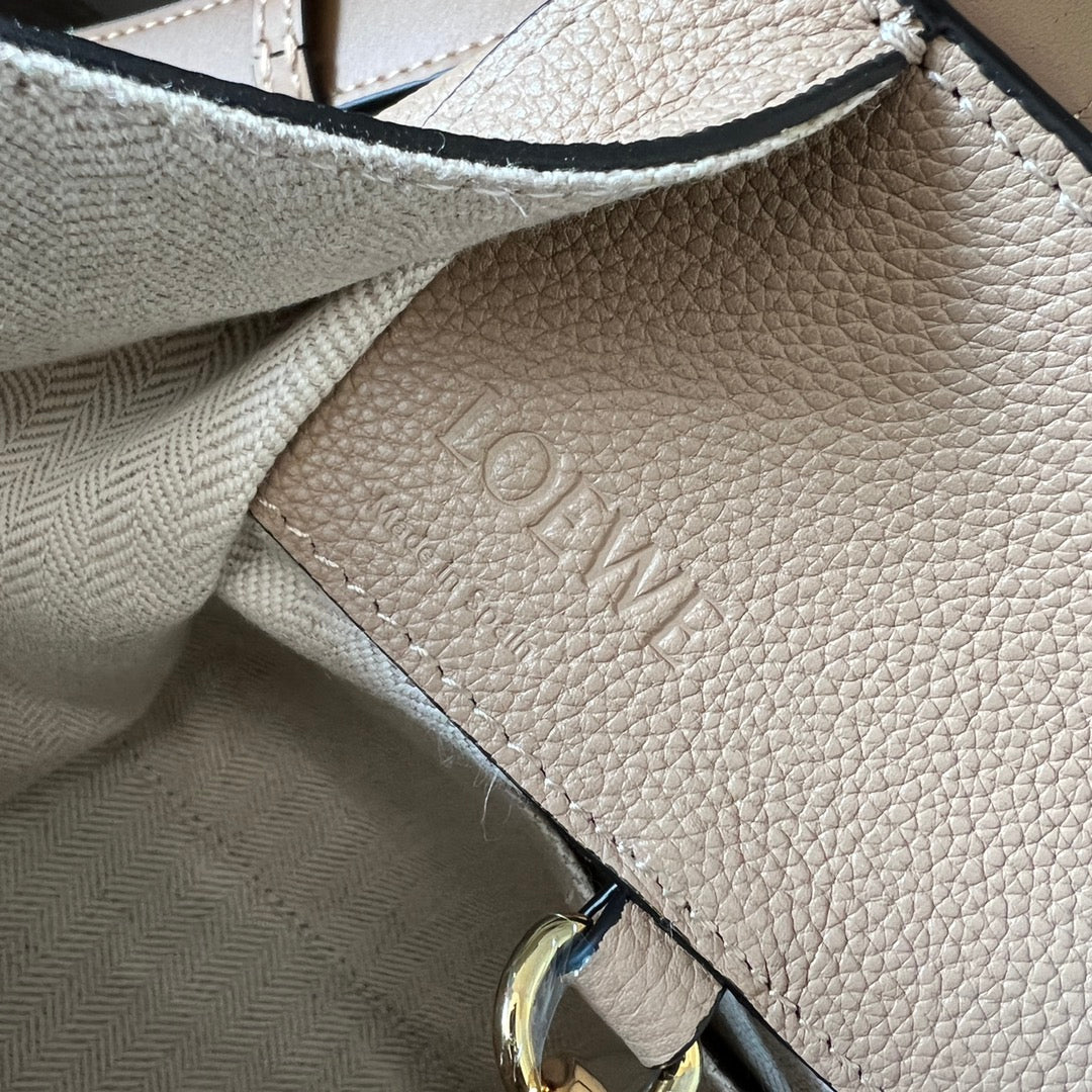 LOE MINI 20 HAMMOCK BAG IN SAND BROWN CALFSKIN mysite