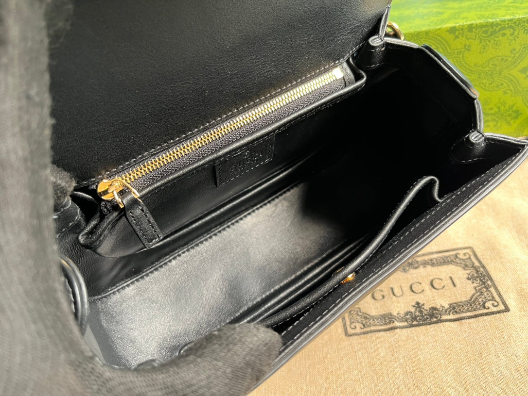 BLONDIE 23 TOP-HANDLE BAG BLACK CALFSKIN mysite