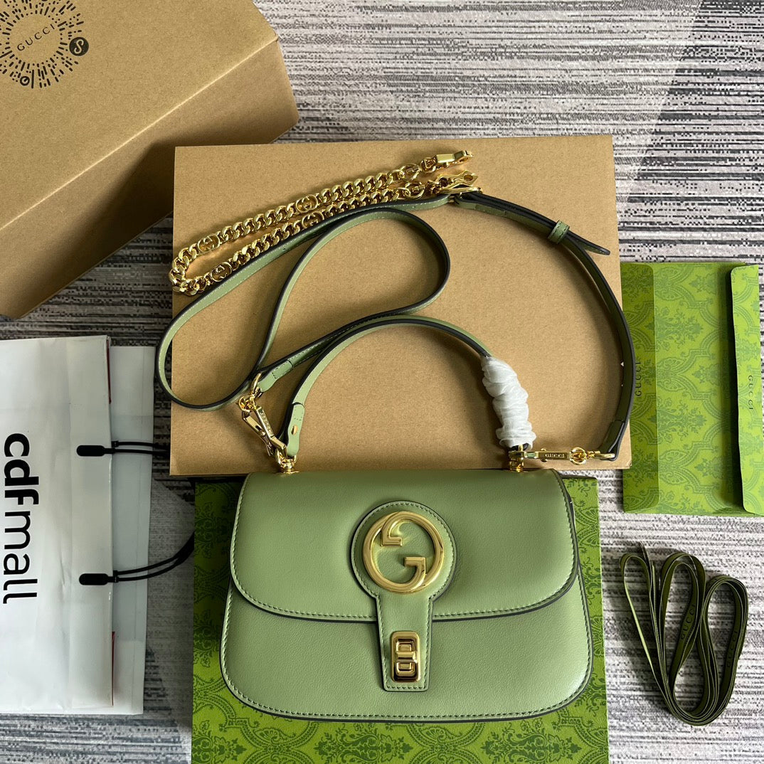 BLONDIE 23 TOP-HANDLE BAG LIGHT GREEN CALFSKIN mysite