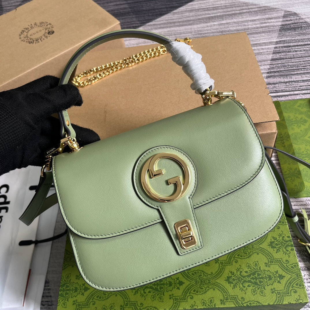 BLONDIE 23 TOP-HANDLE BAG LIGHT GREEN CALFSKIN mysite