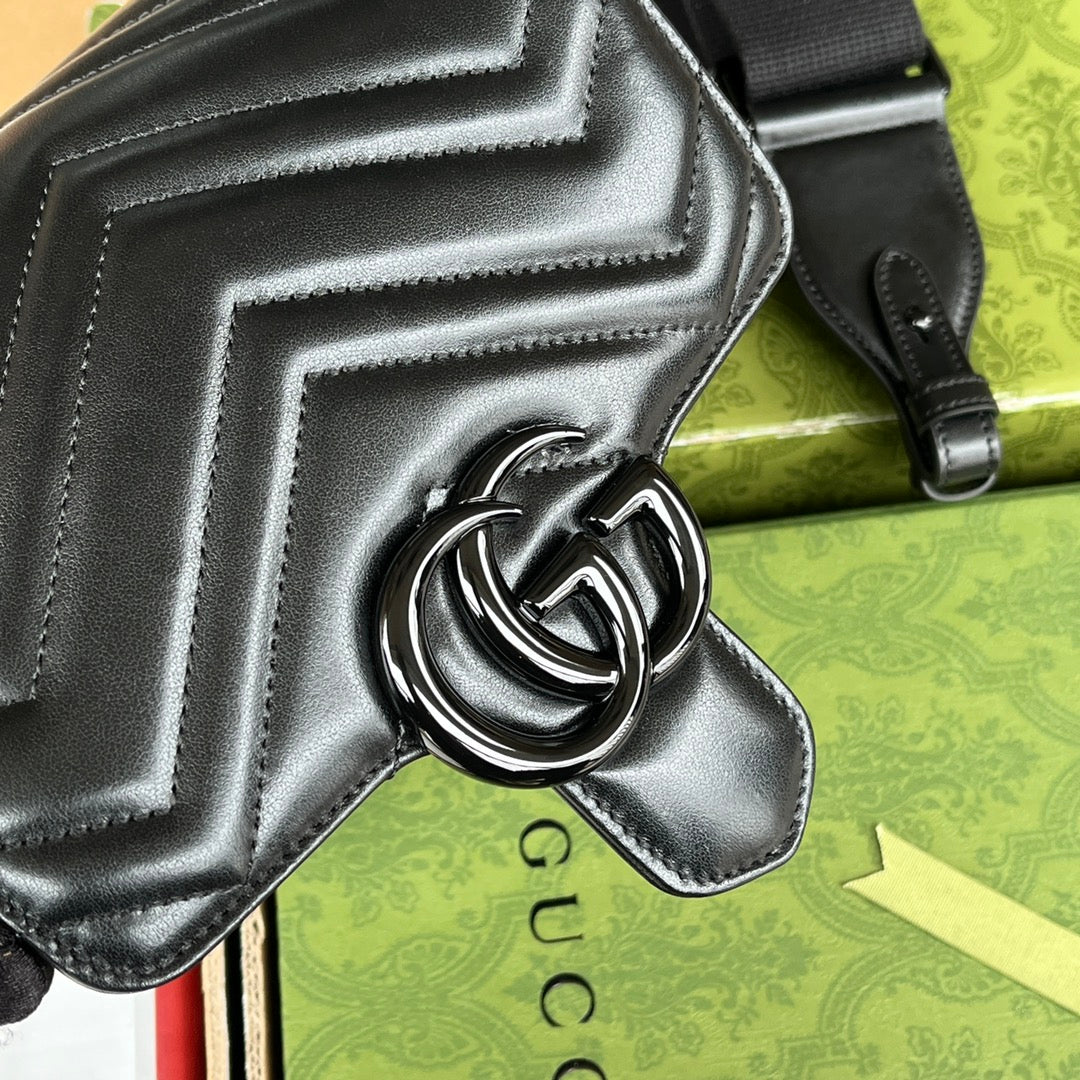 gg marmont mini 18cm all black calfskin mysite