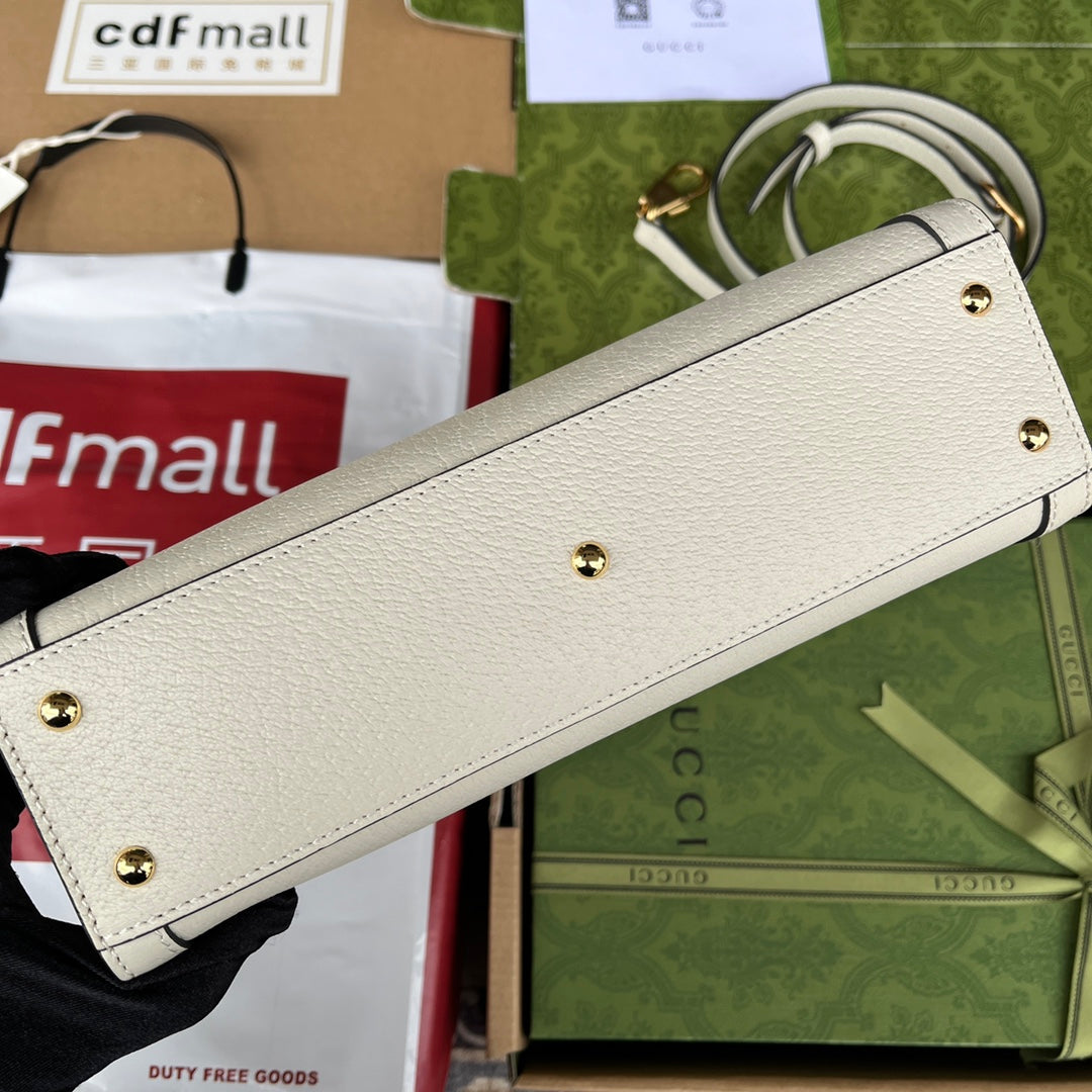 DIANA BAMBOO SHOULDER BAG 27 IN WHITE CALFSKIN GOLD HARDWARE mysite