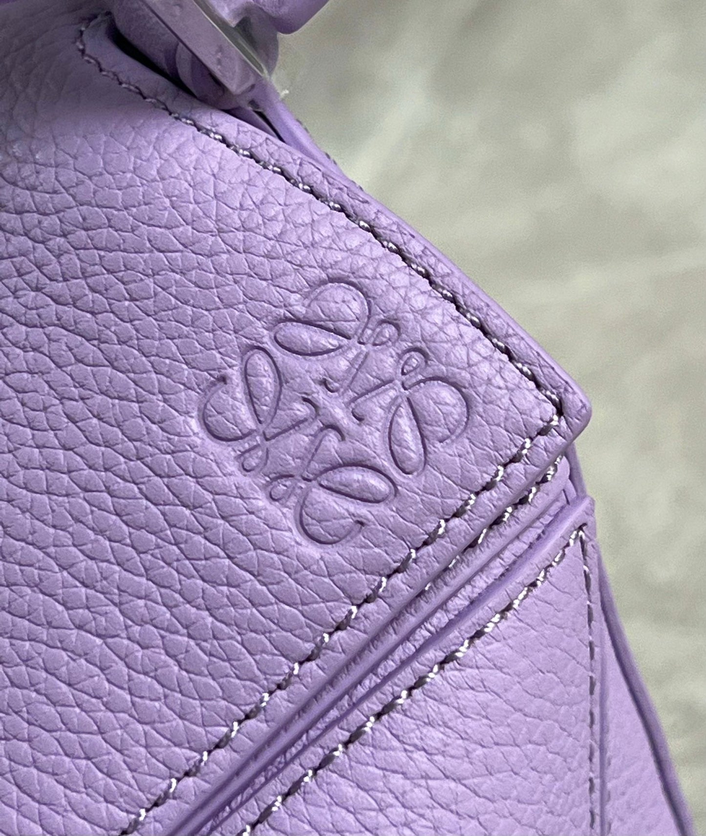 LOE MINI 18 PUZZLE BAG IN LIGHT PURPLE CALFSKIN mysite