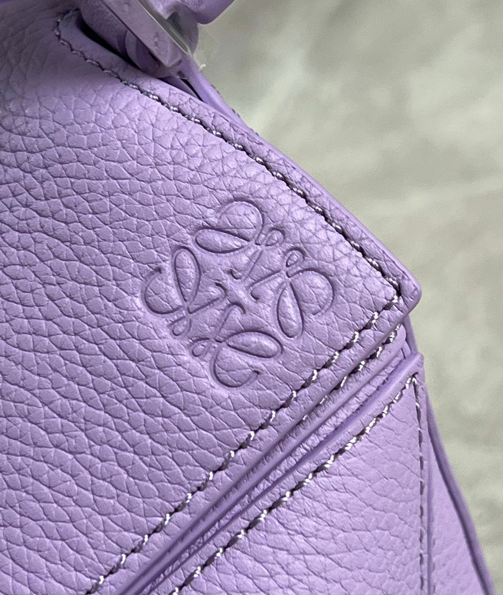 LOE MINI 18 PUZZLE BAG IN LIGHT PURPLE CALFSKIN mysite