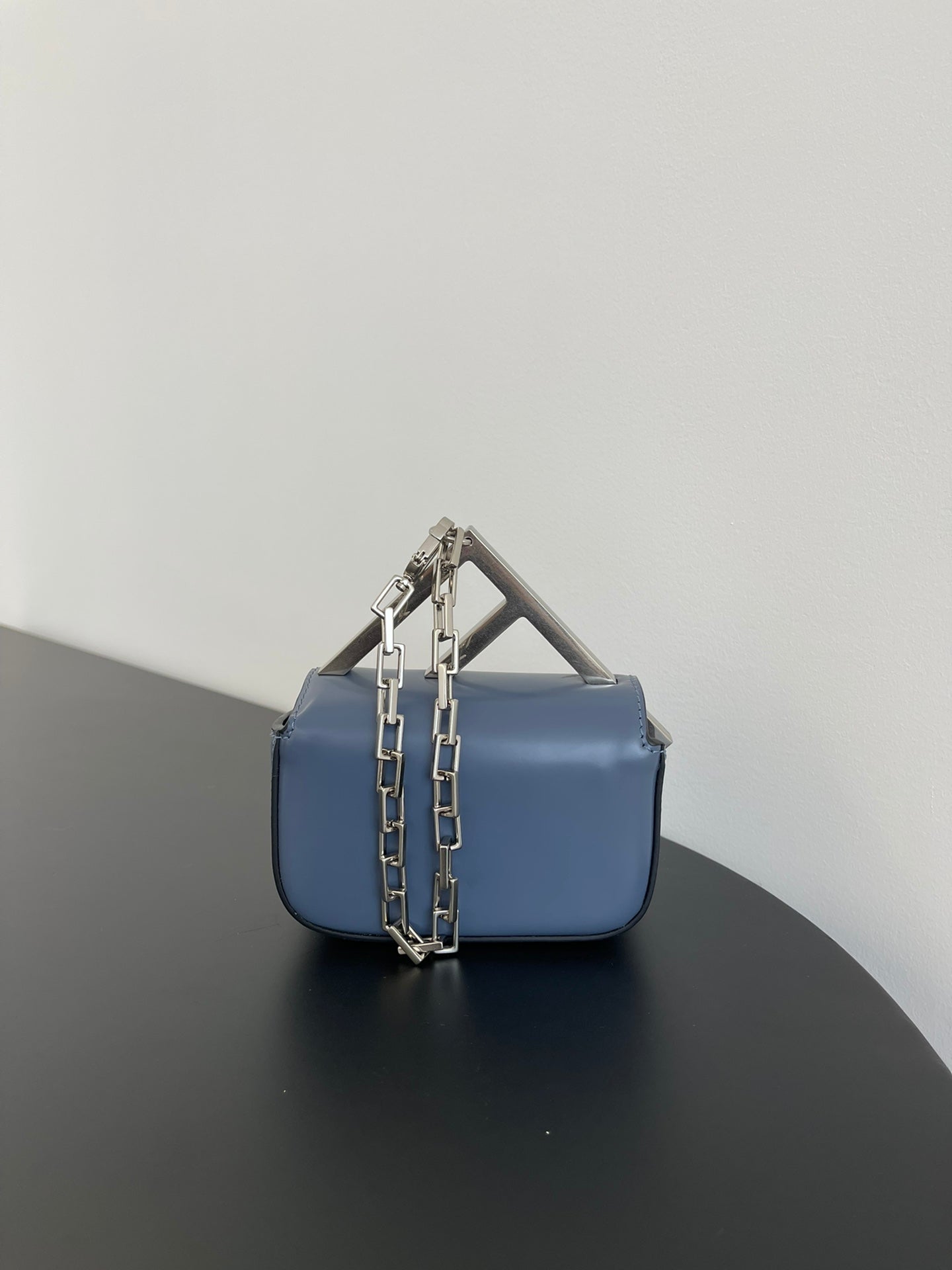 FENDI MINI FIRST SIGHT 13 BAG IN PIGEON BLUE CALFSKIN WITH SILVER HARDWARE mysite