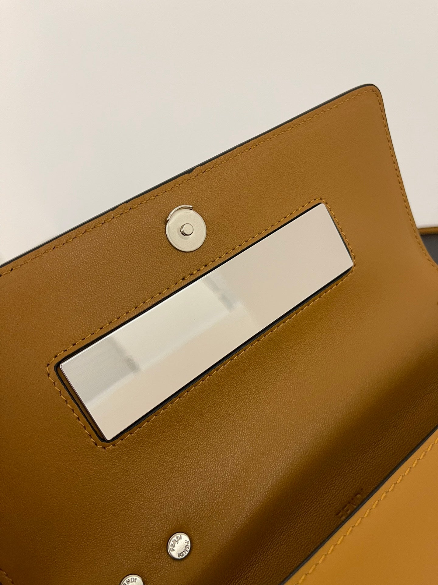 FENDI MINI FIRST SIGHT 23 BAG IN COPPER BROWN CALFSKIN WITH SILVER HARDWARE mysite