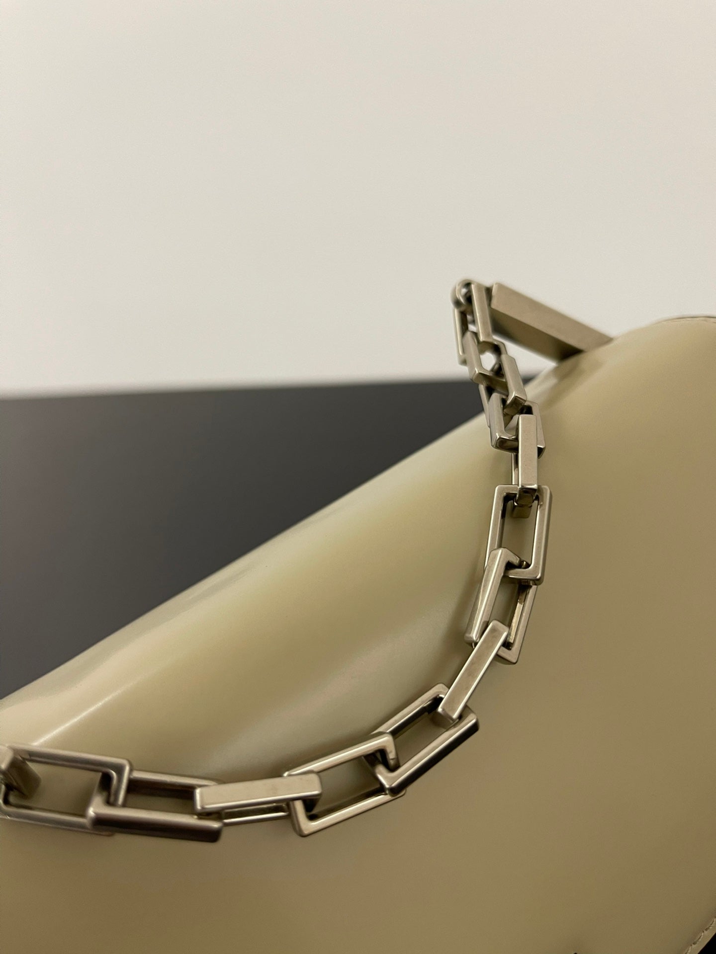 FENDI MINI FIRST SIGHT 23 BAG IN ECRU BROWN CALFSKIN WITH SILVER HARDWARE mysite