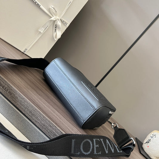 Loew Mini Camera Black Leather Cross Body Bag mysite