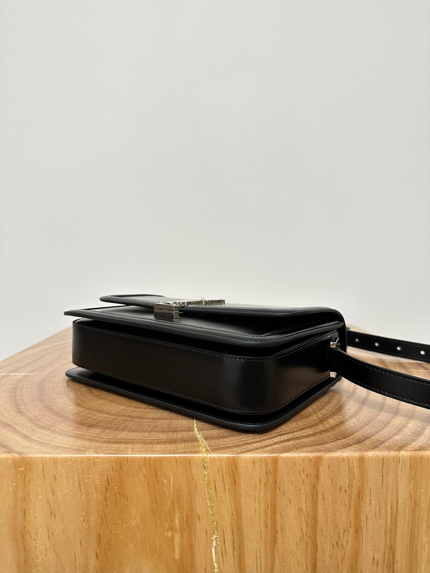 YSL Solferino Small Satchel Bag Black Silver Calfskin 339491 mysite