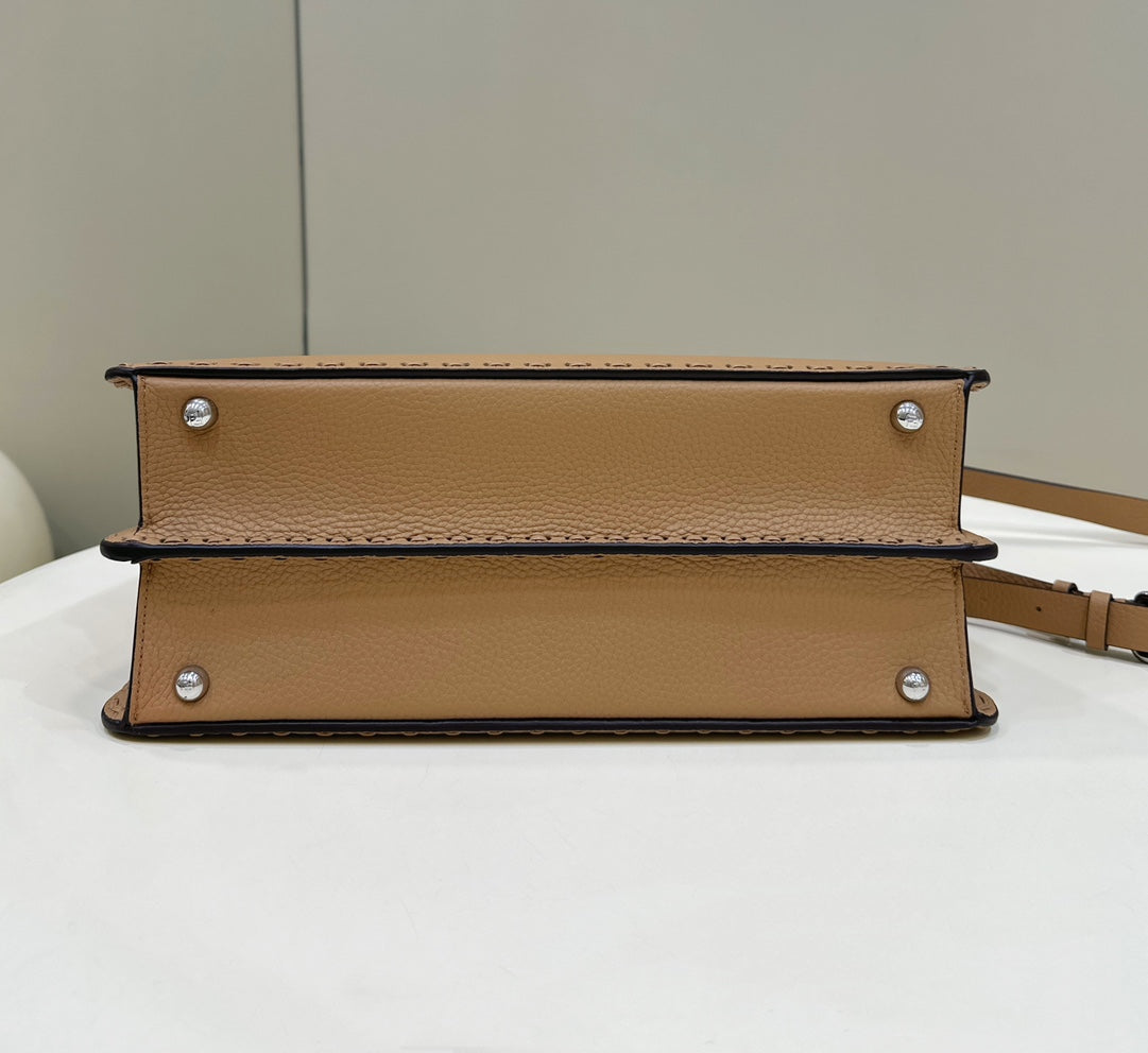 PEEKABOO ISEEU 33 IN CIDER BROWN GRAINED CALFSKIN SILVER HARDWARE mysite