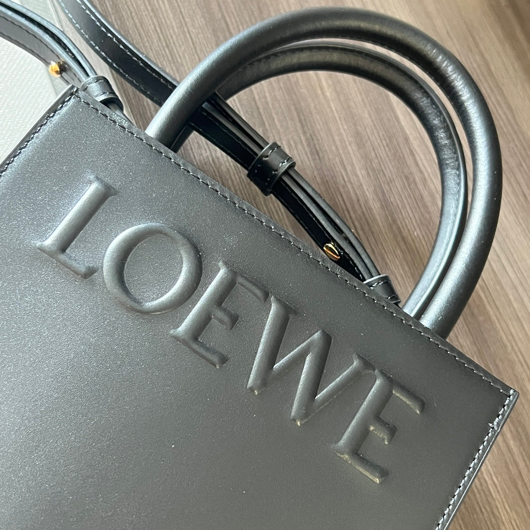 STANDARD A5 TOTE BAG IN BLACK CALFSKIN mysite