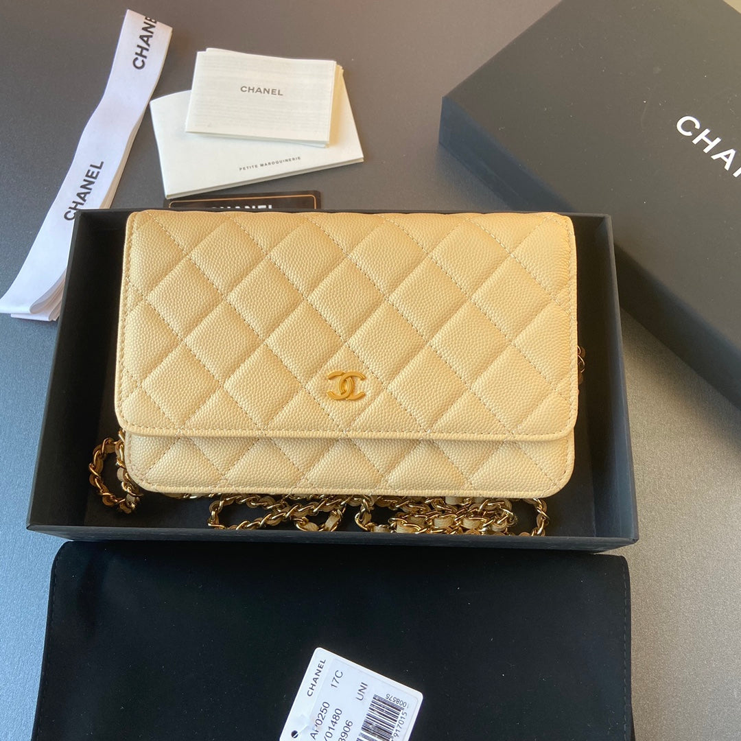 CC Woc 20cm Lime Grained Calfskin Gold Hardware mysite