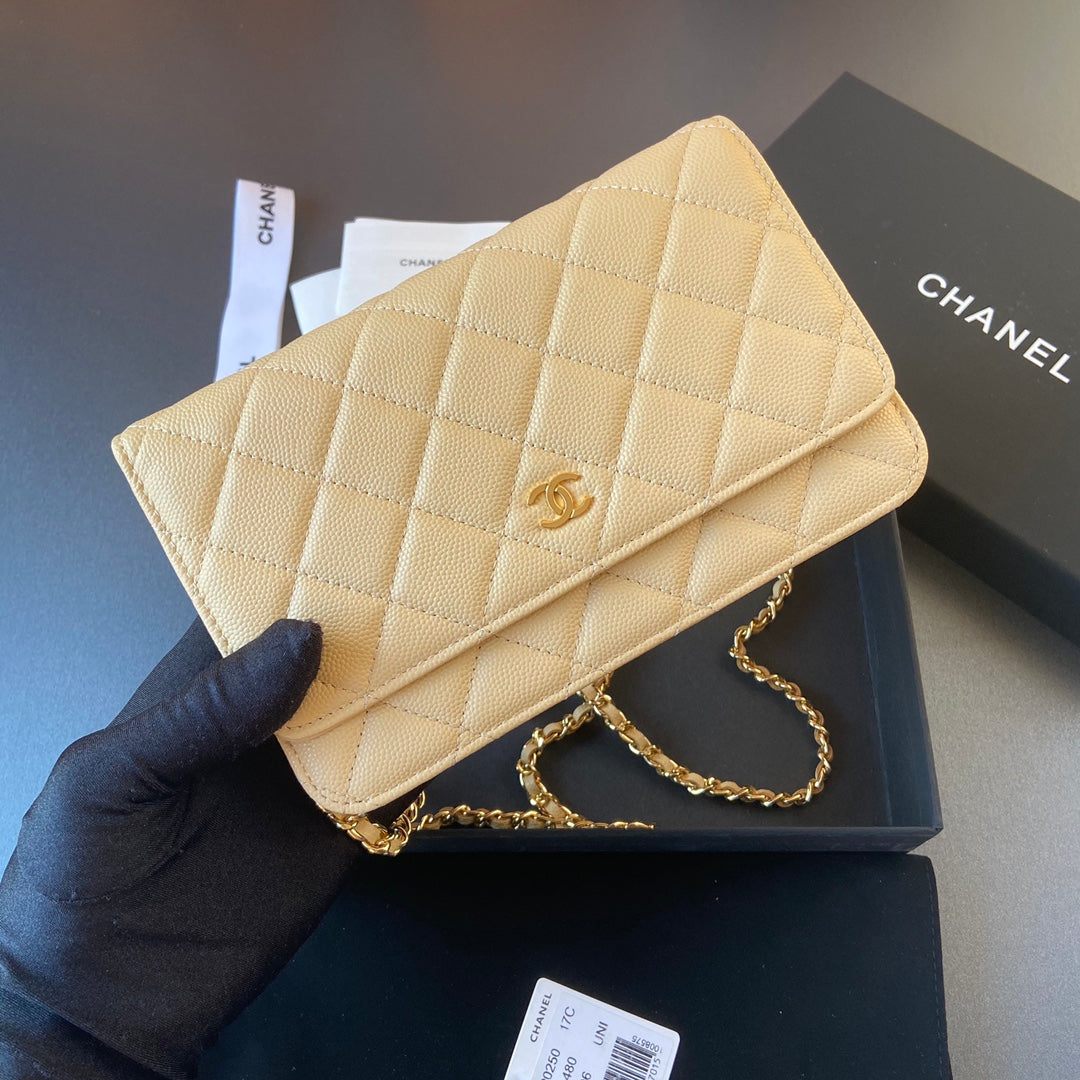 CC Woc 20cm Lime Grained Calfskin Gold Hardware mysite