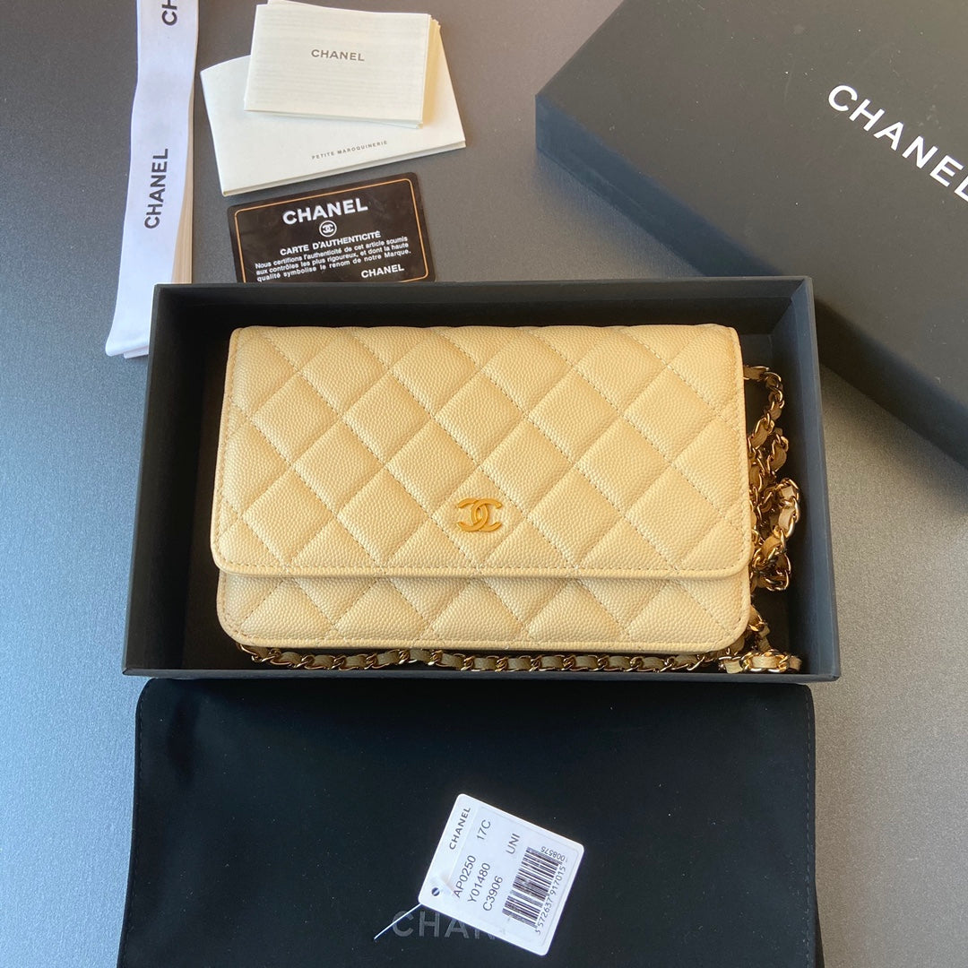 CC Woc 20cm Lime Grained Calfskin Gold Hardware mysite