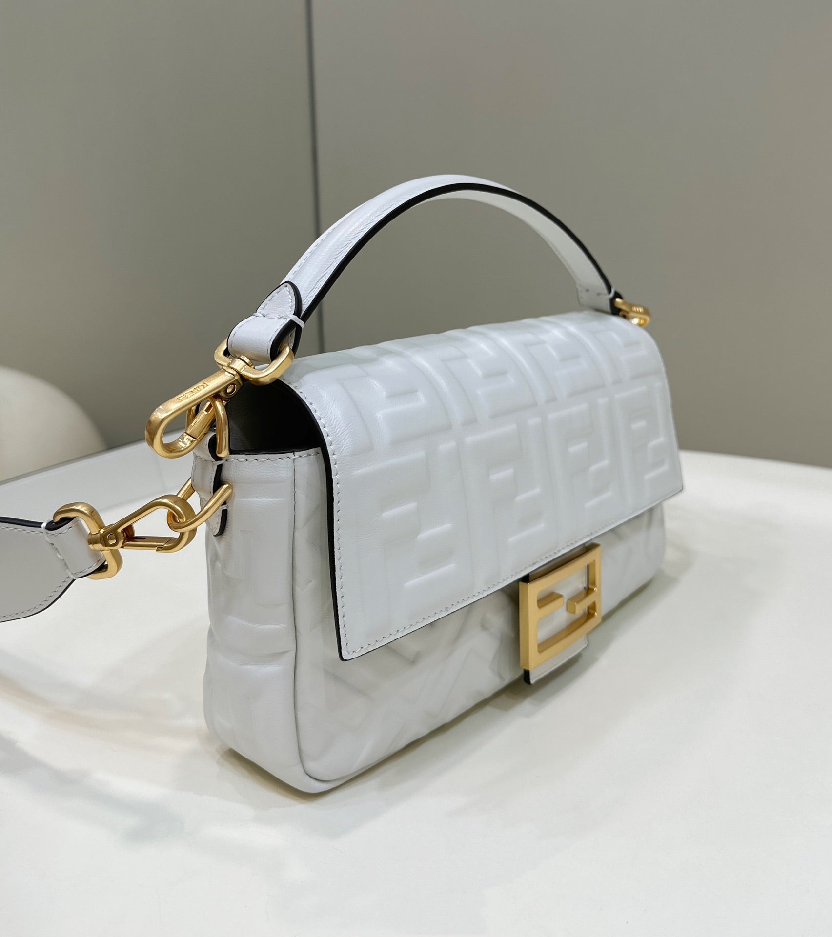 Baguette 27cm Grey Lambskin Gold Hardware mysite