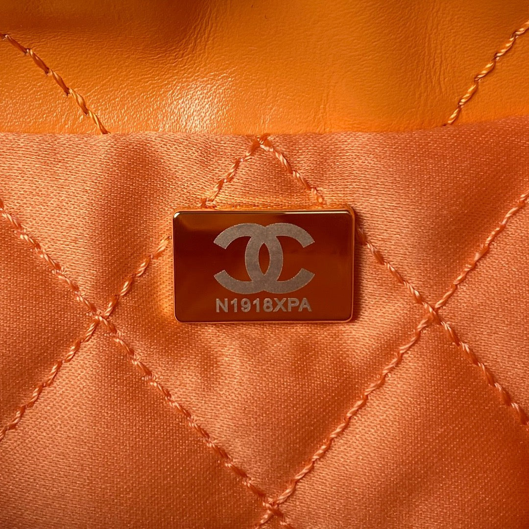 CC 24S Hobo 22 Bag 20cm Orange Lambskin mysite