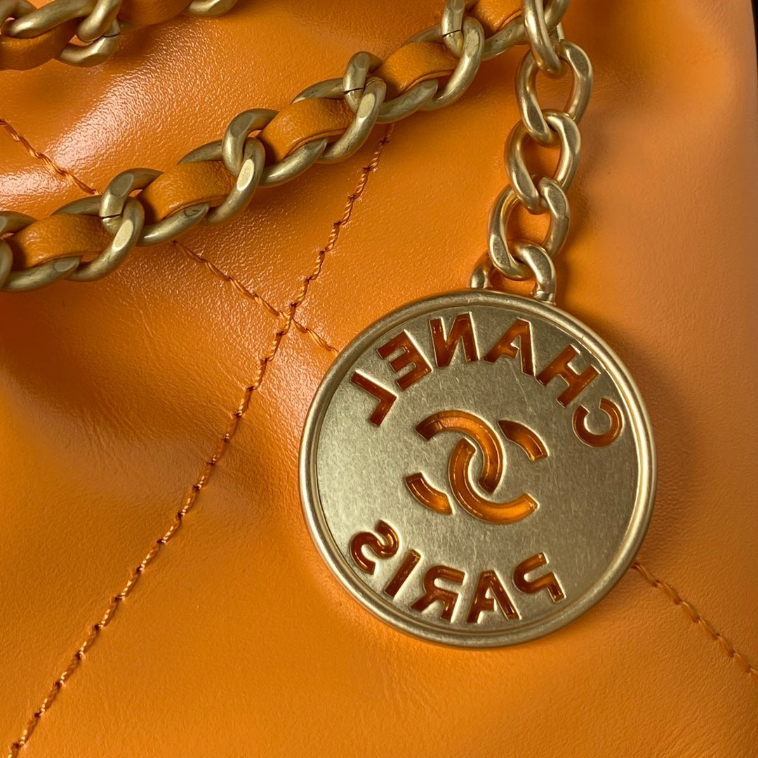 CC 24S Hobo 22 Bag 20cm Orange Lambskin mysite