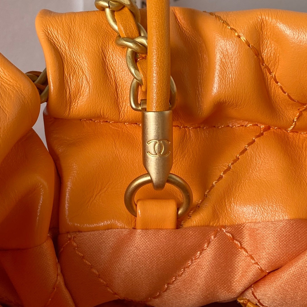 CC 24S Hobo 22 Bag 20cm Orange Lambskin mysite