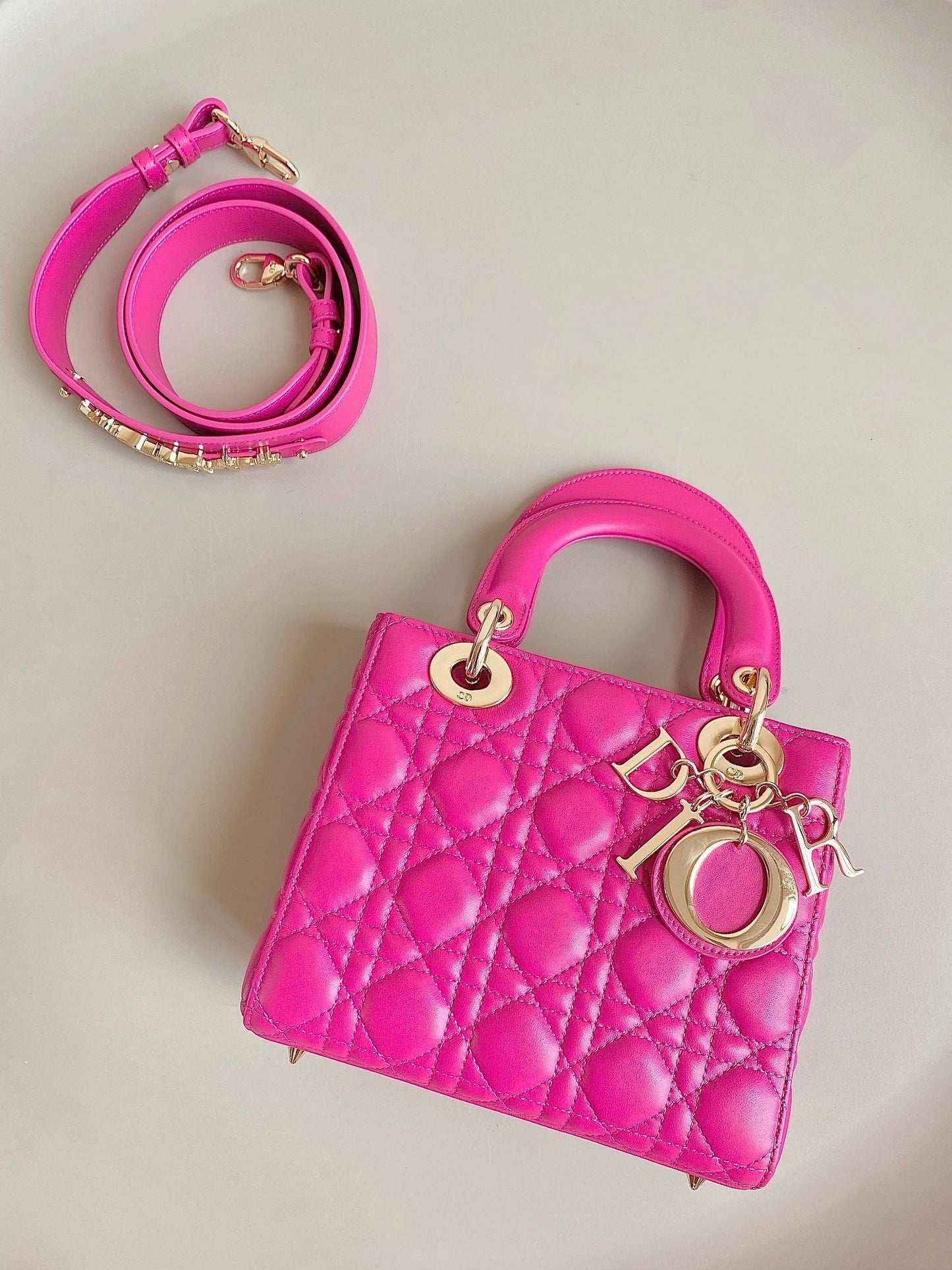 SMALL LADY 20 DARK HOT PINK LAMBSKIN mysite