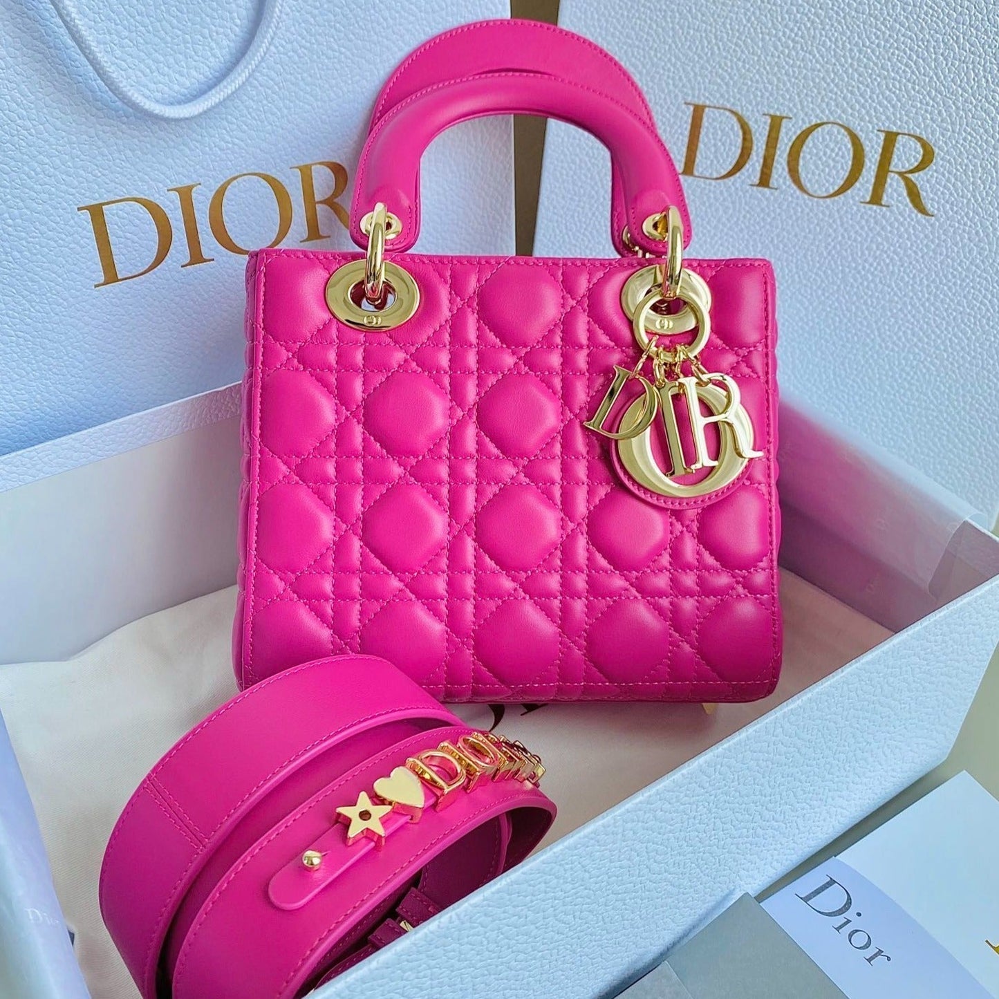 SMALL LADY 20 DARK HOT PINK LAMBSKIN mysite
