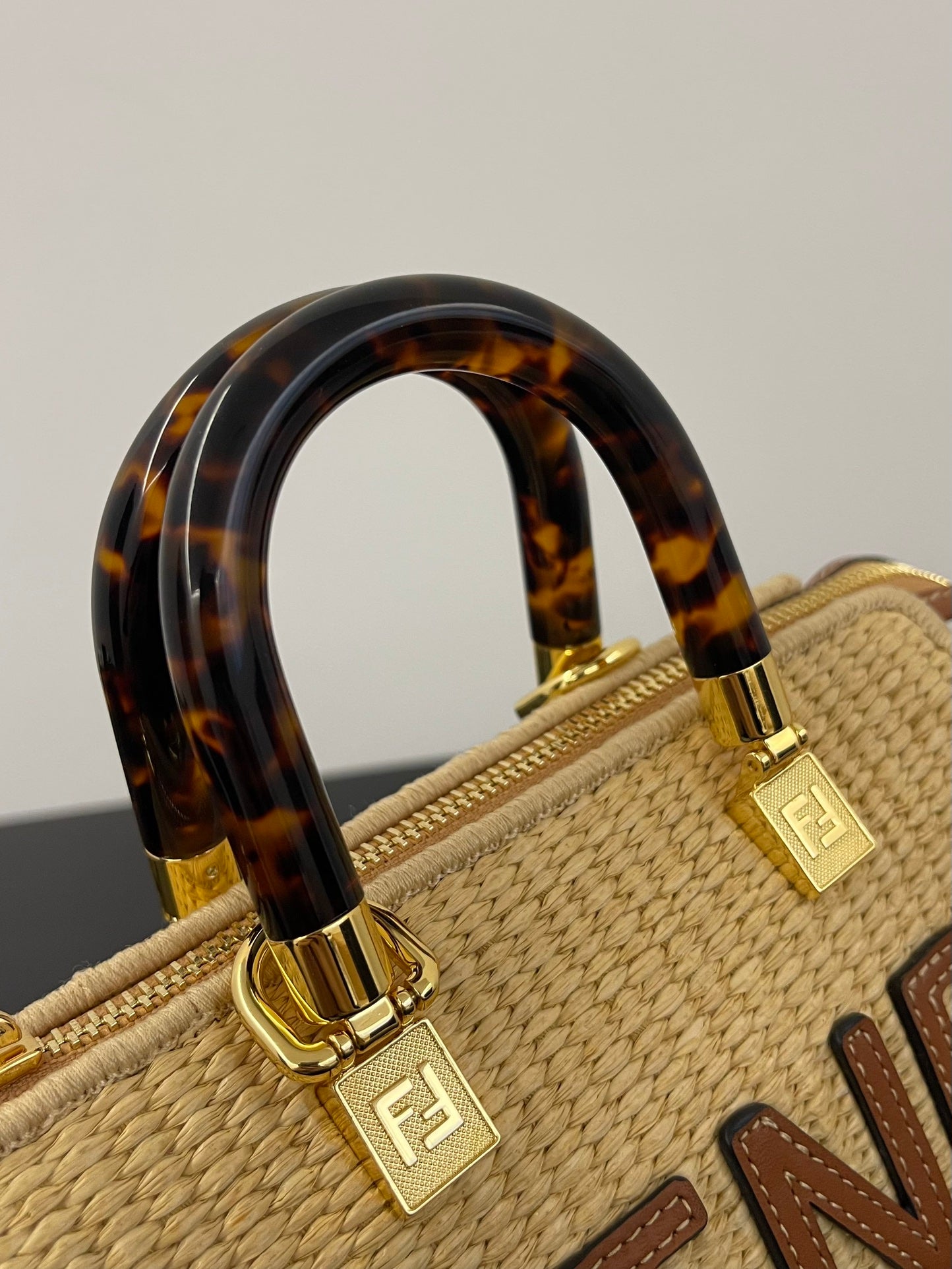 BY THE WAY MINI 18 IN BEIGE STRAW AND BROWN CALFSKIN TRIM mysite