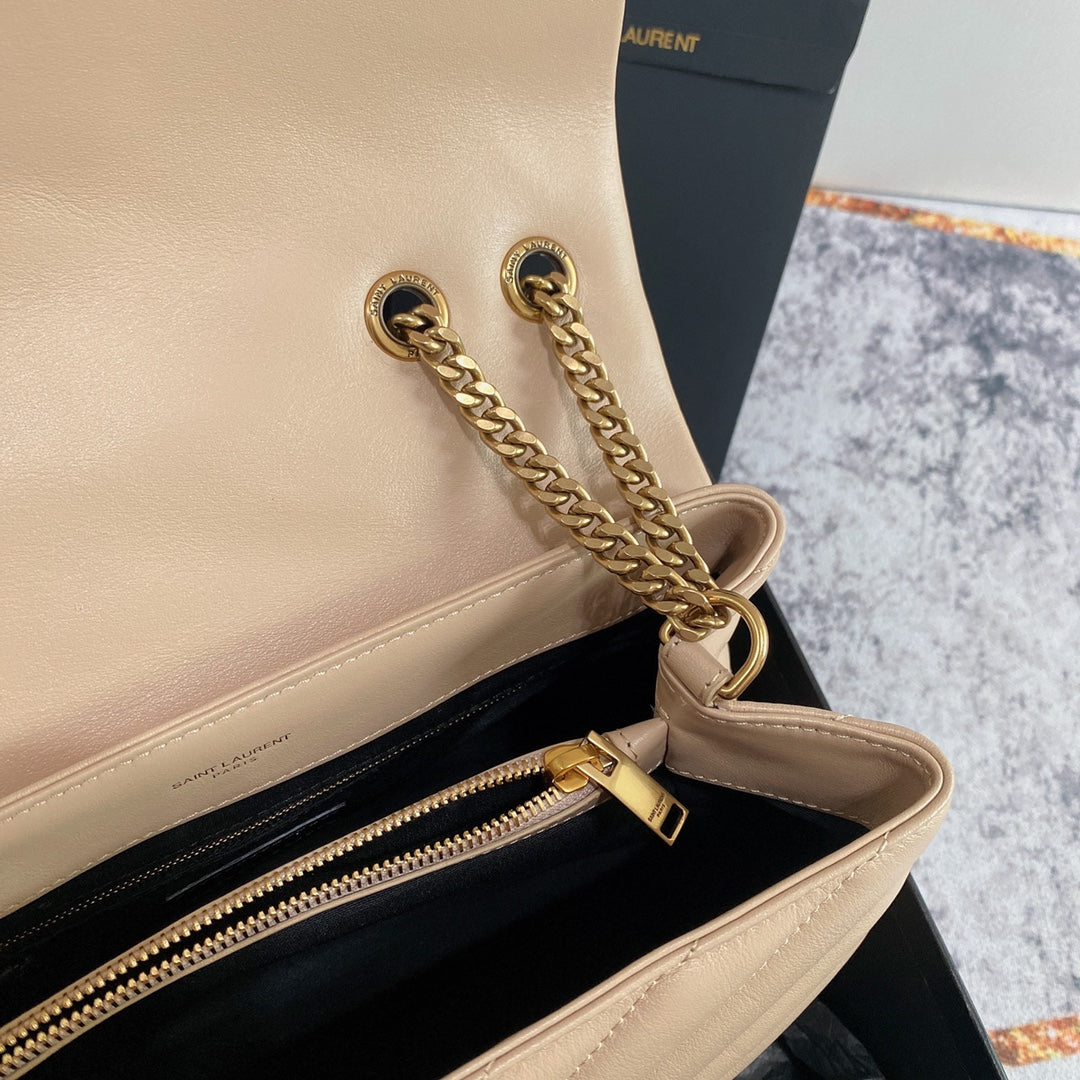 LOULOU MEDIUM 32 BEIGE QUILTED LEATHER GOLD HARDWARE mysite