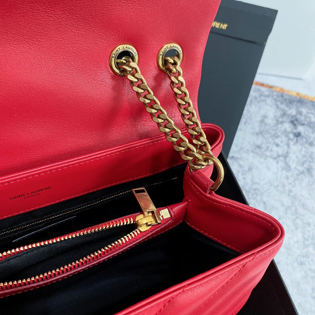 LOULOU MEDIUM 32 RED QUILTED LEATHER mysite