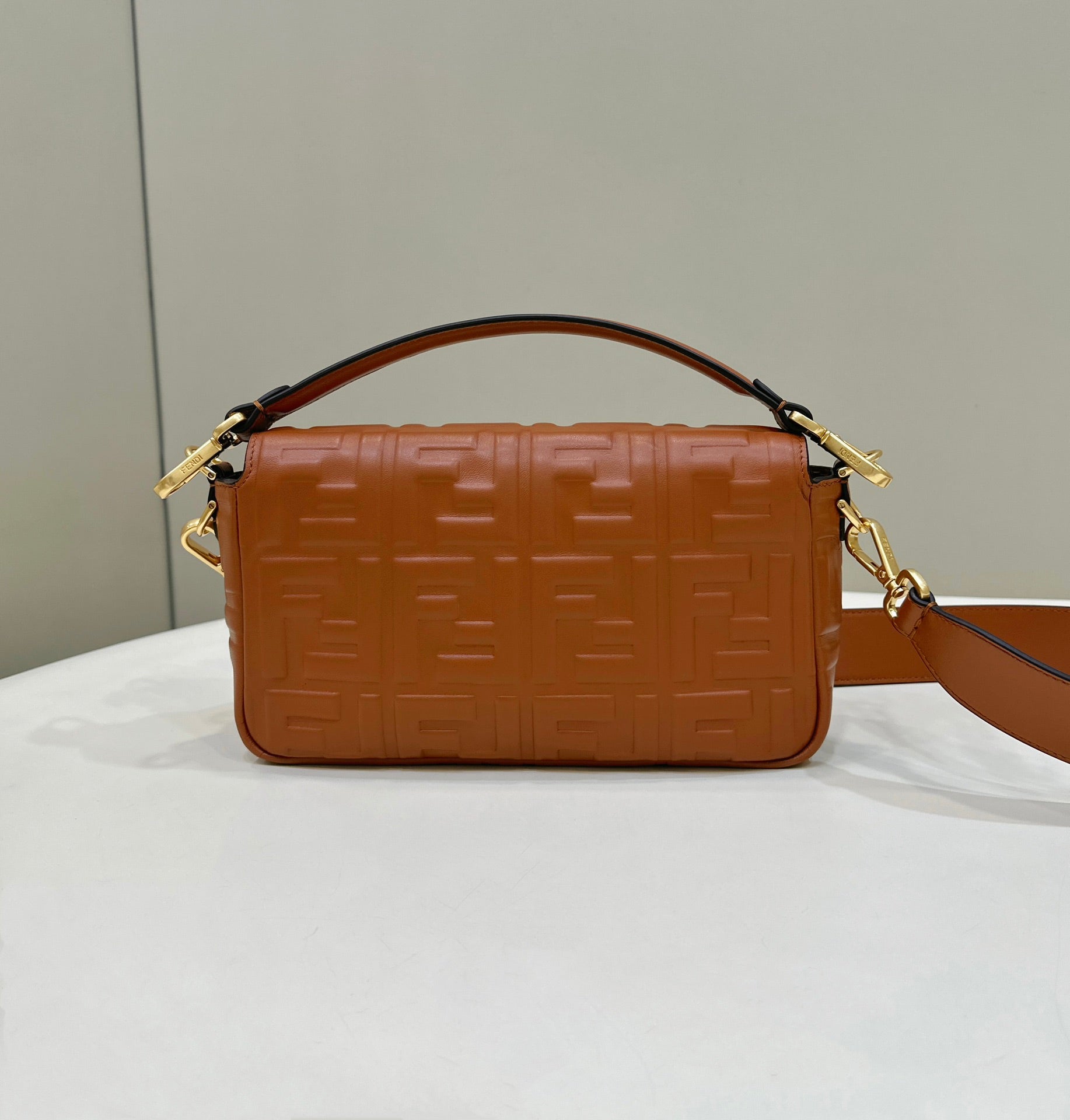 Baguette 27cm Brown Lambskin Gold Hardware mysite