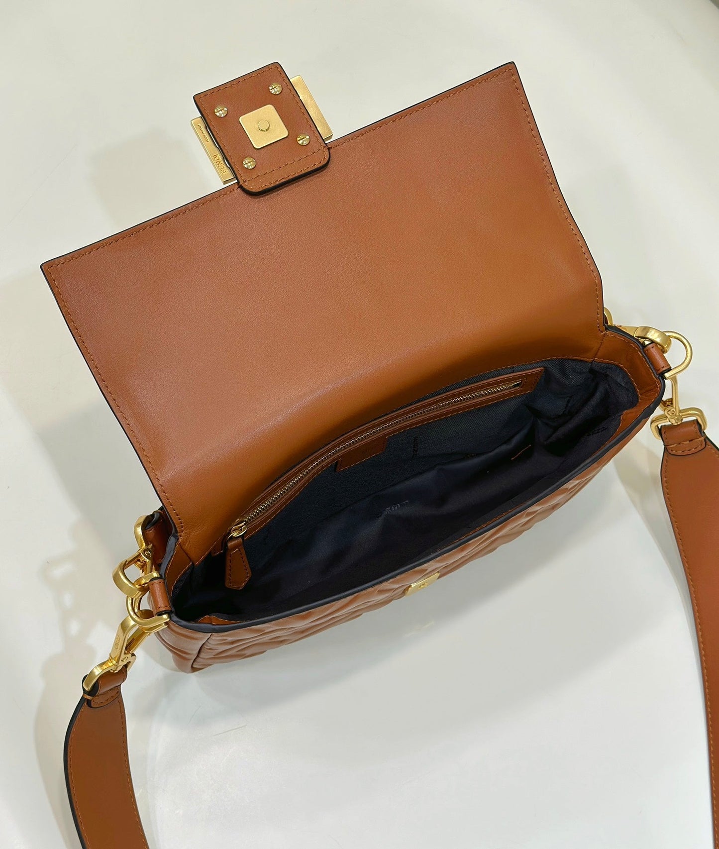 Baguette 27cm Brown Lambskin Gold Hardware mysite