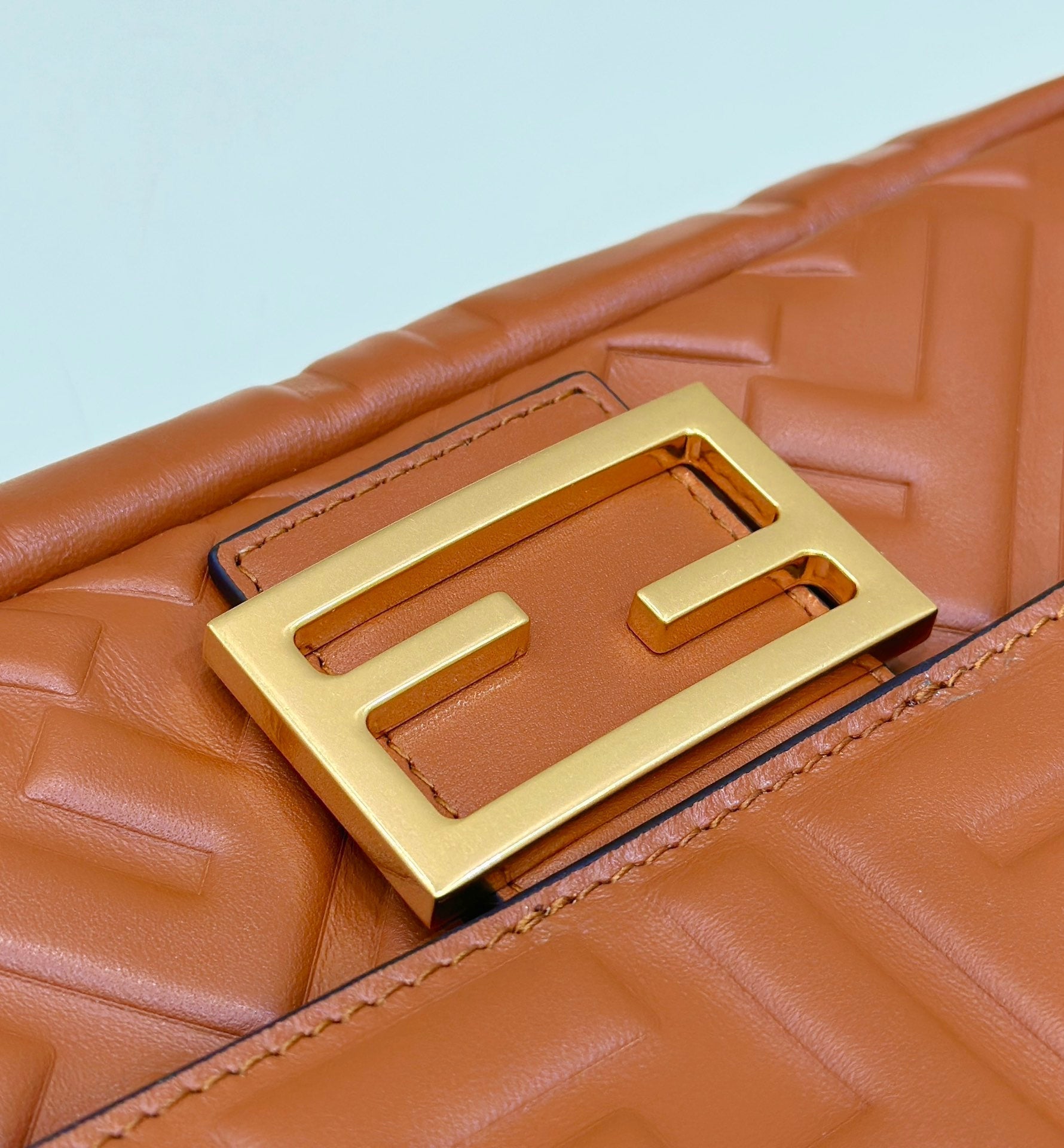 Baguette 27cm Brown Lambskin Gold Hardware mysite