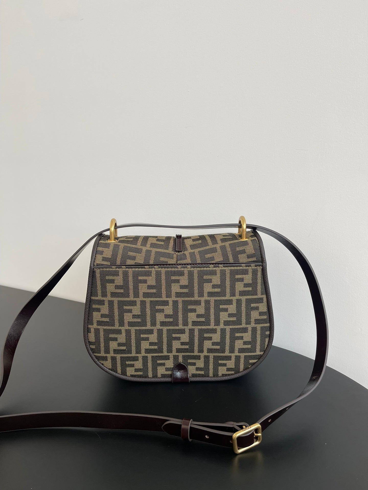 cmon medium 25cm brown ff jacquard fabric calfskin mysite