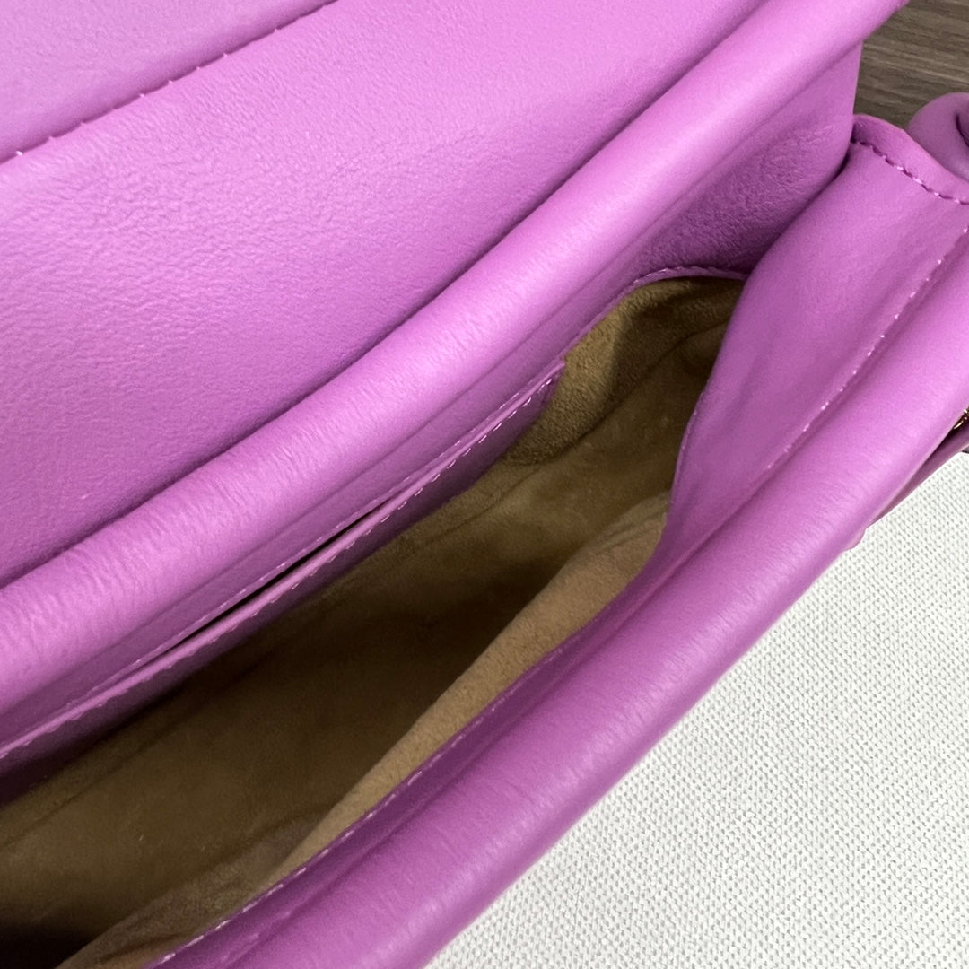 Loew Paseo Shoulder Bag 25cm Light Magenta Cowhide mysite