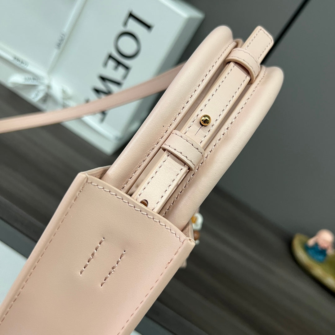 STANDARD A5 TOTE BAG IN PEACH PINK CALFSKIN mysite