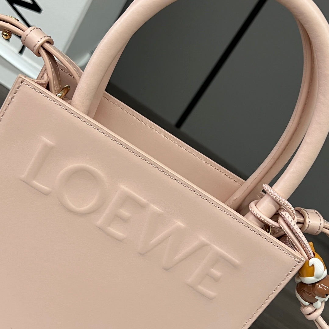 STANDARD A5 TOTE BAG IN PEACH PINK CALFSKIN mysite