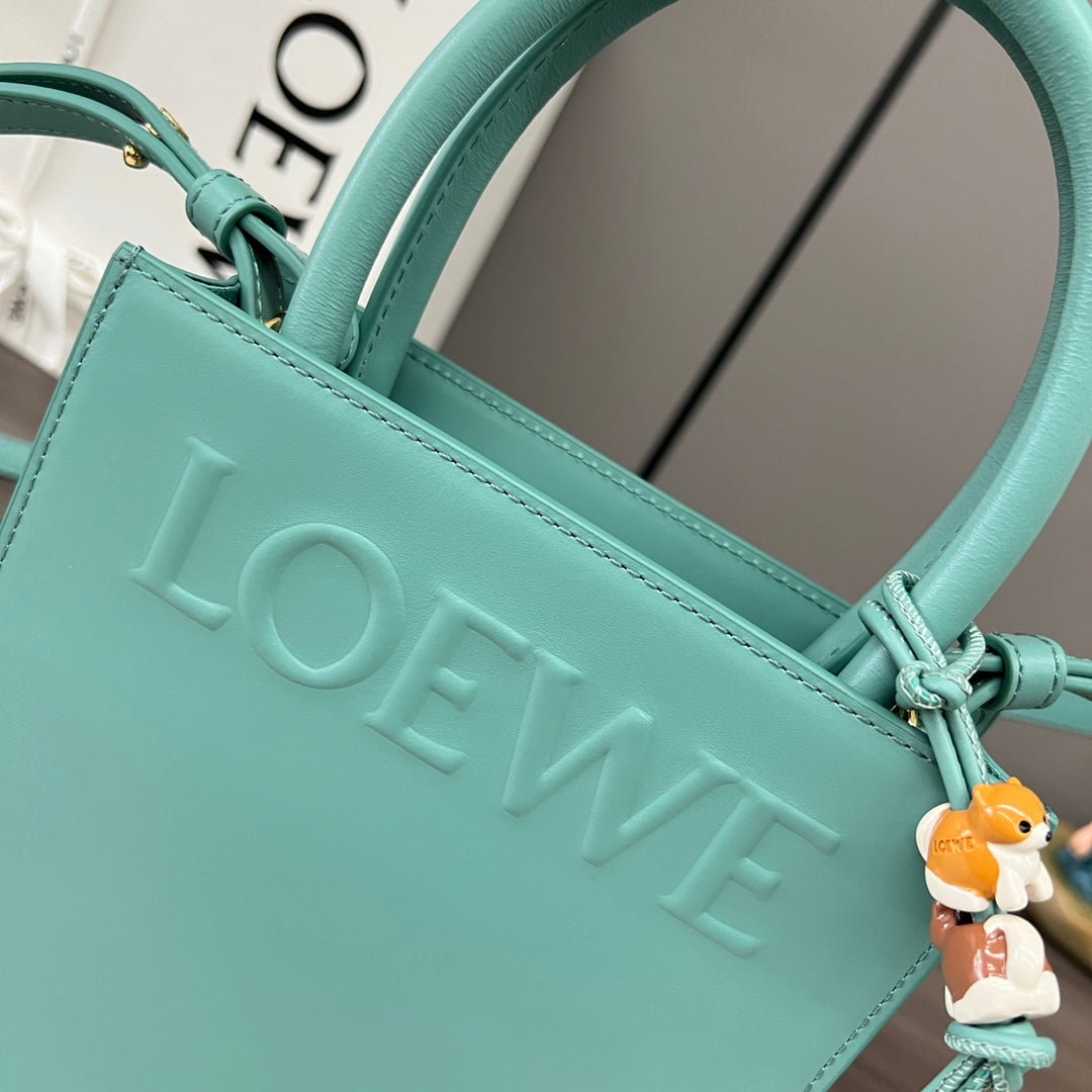STANDARD A5 TOTE BAG IN AQUAMARINE BLUE CALFSKIN mysite