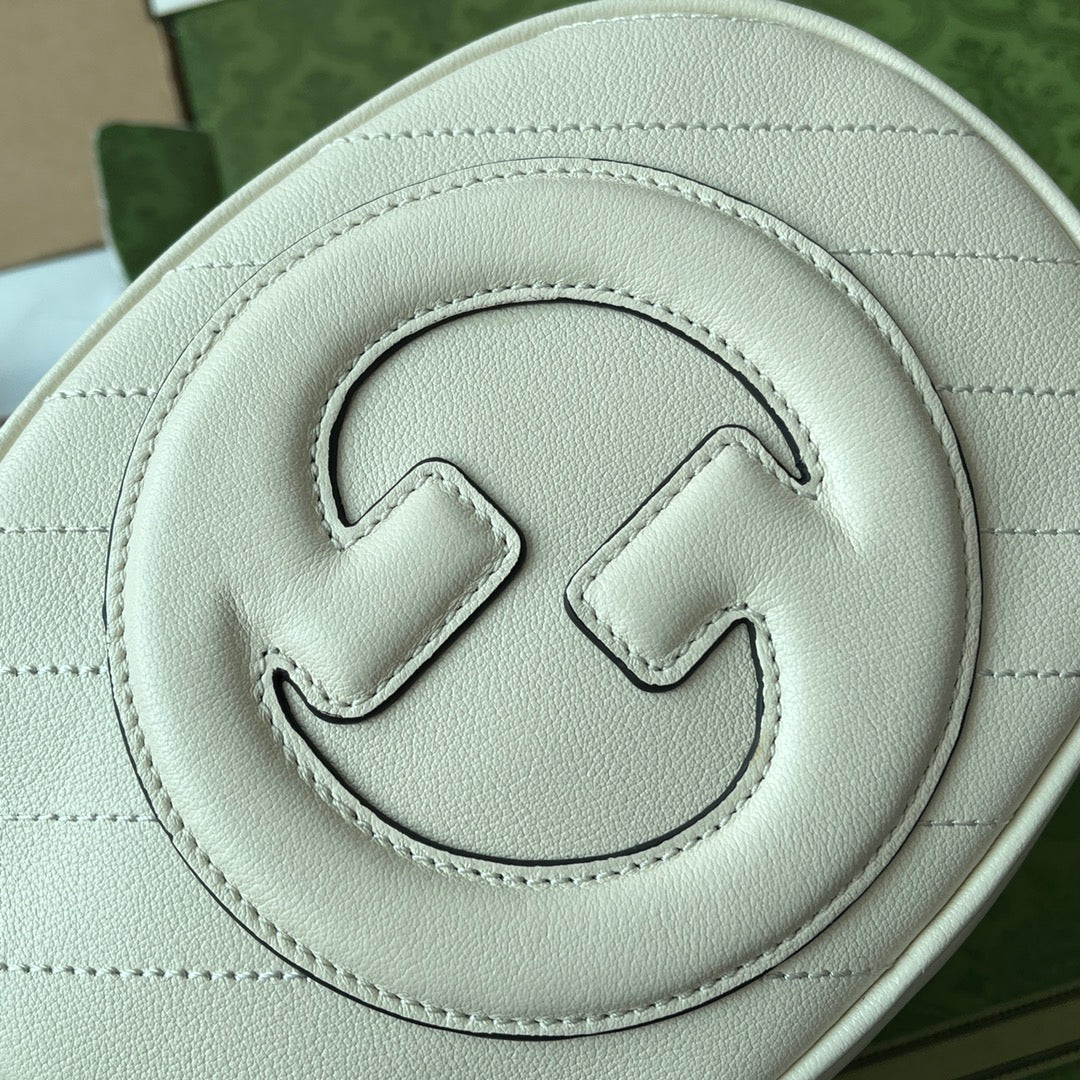 Gucci Blondie 20 Bag White Leather 239975 mysite